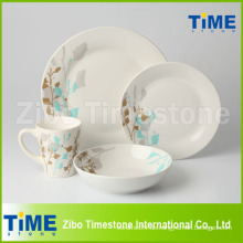 Runde Form Kundenspezifische Porzellan Geschirr